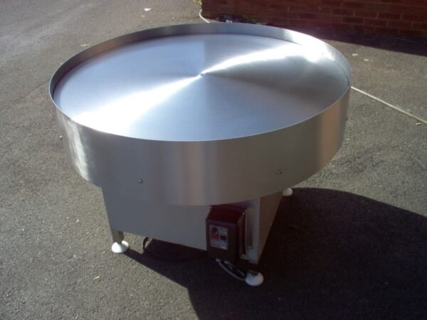 Lazy susan rotary turntable outdoors