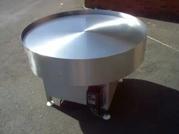 Lazy susan rotary turntable outdoors